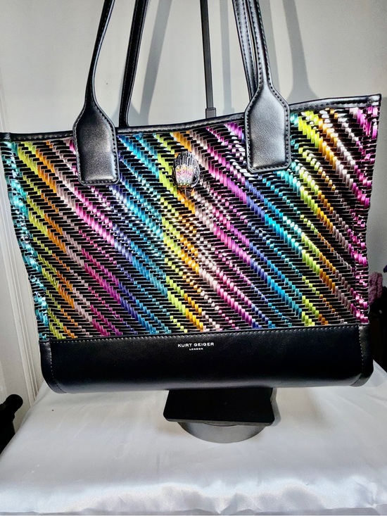 Kurt Geiger Handbags - Kurt Geiger Kensington Multicolor Woven Tote like New